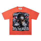 BKYS Midnight Portrait Rhinestone Vintage Street Graphic T-Shirt