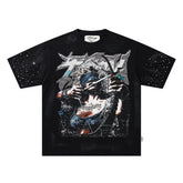 BKYS Retro Portrait Crystal Accent Streetwear Graphic Tee