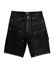 Mixed Emotions Worker Wax Shorts Black