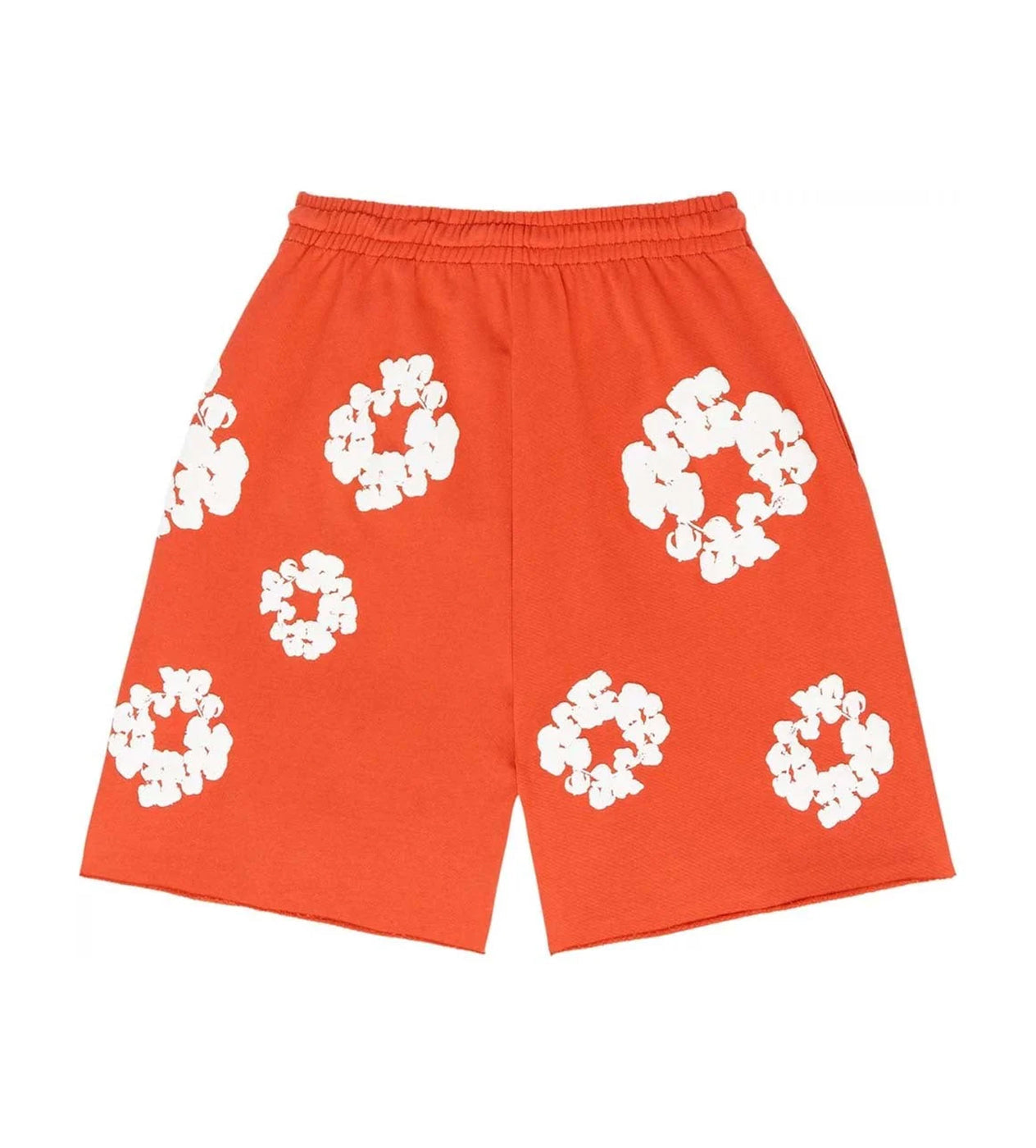 Denim Tears Cotton Wreath Shorts Orange