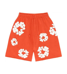 Denim Tears Cotton Wreath Shorts Orange