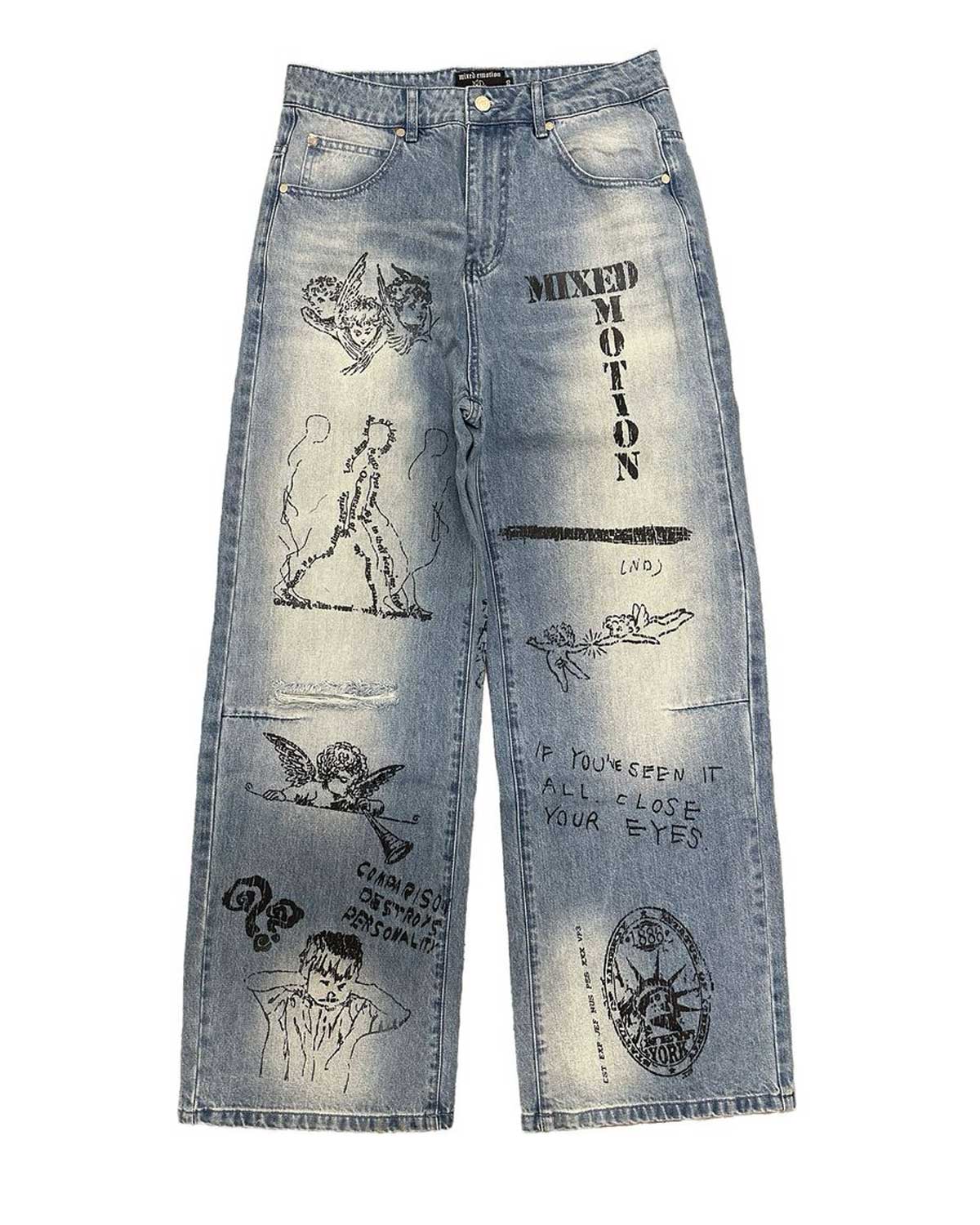 Mixed Emotions Canvas Denim Blue