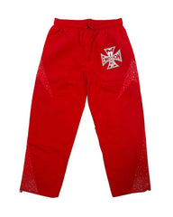 Mixed Emotions Classic Nylon Pant Red