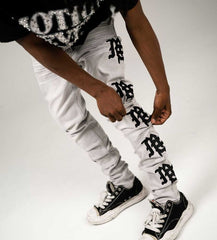 Mixed Emotions Monogram Denim Grey Wash