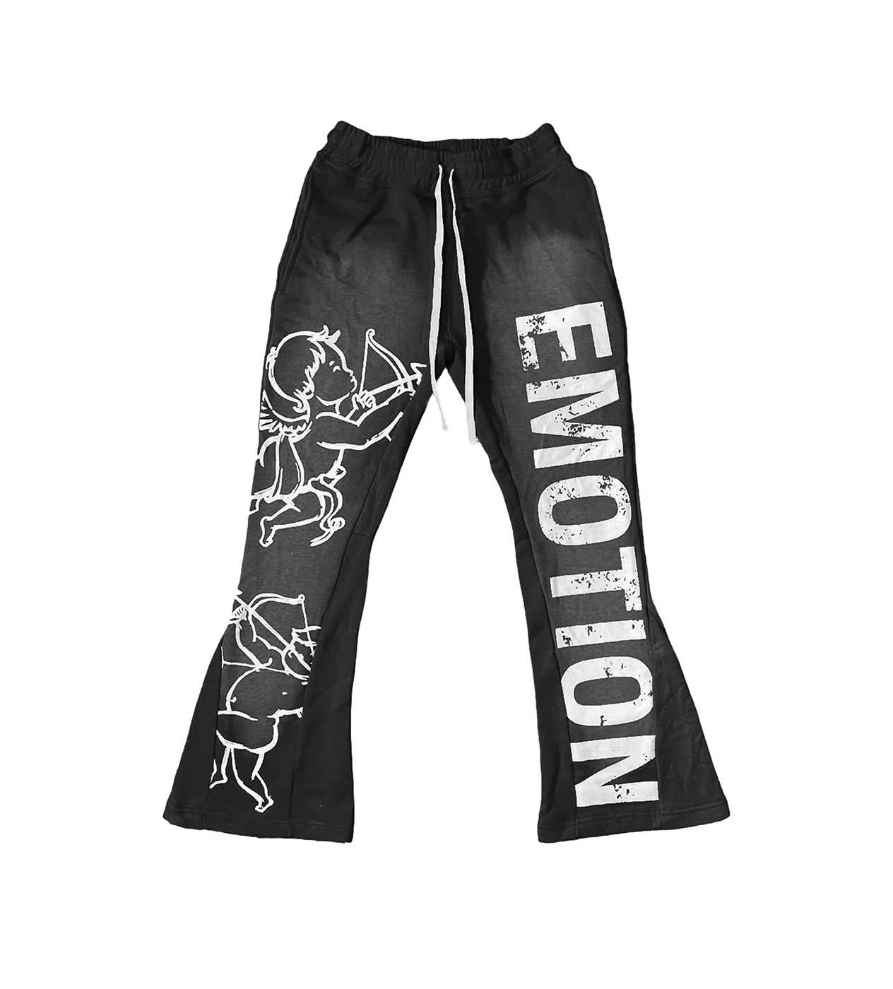 Mixed Emotions Cupid Flare Sweatpants Black