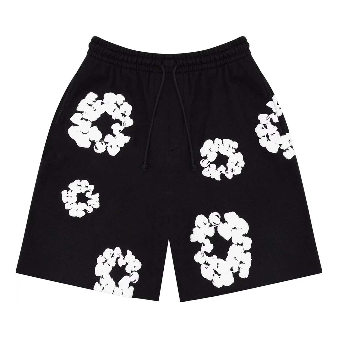 Denim Tears The Cotton Wreath Shorts Black