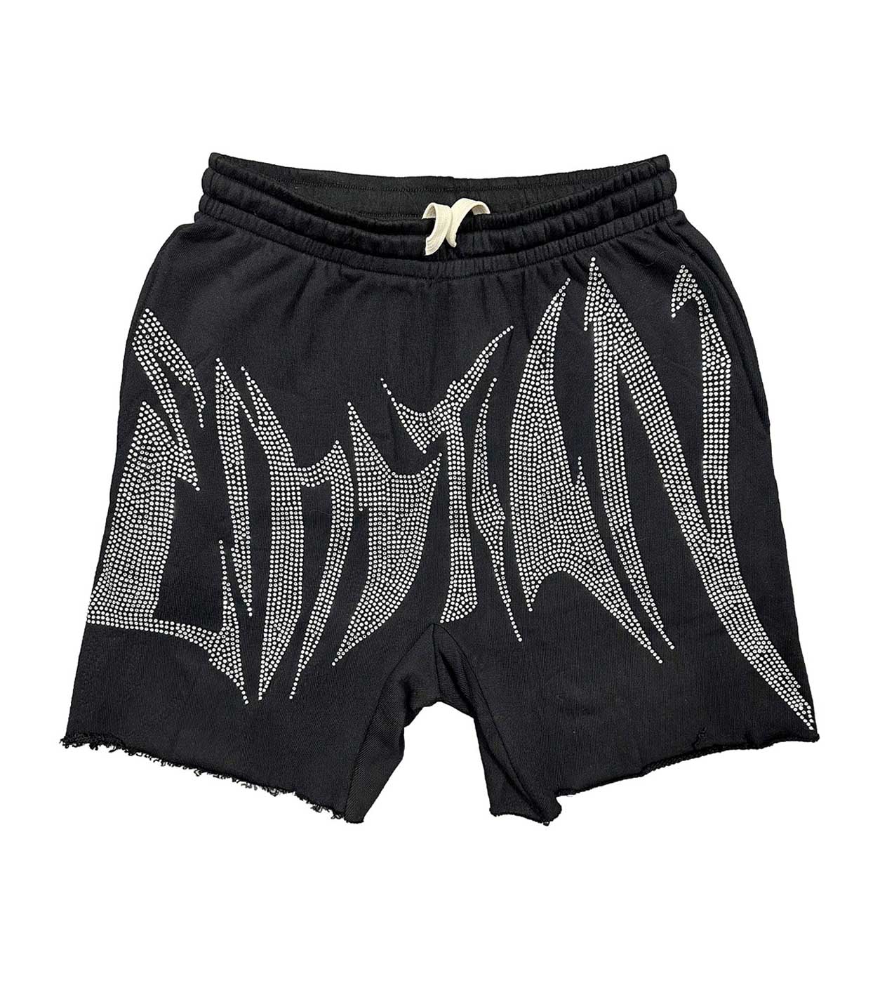 Mixed Emotions Wild Rhinestone Shorts Black
